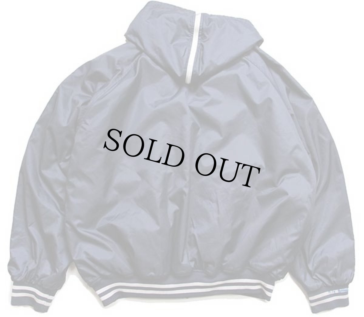 画像2: 90s USA製 ST.BERNARD HIGH SCHOOL 刺繍 ボアライナー ナイロンパーカー 紺 3X (2)