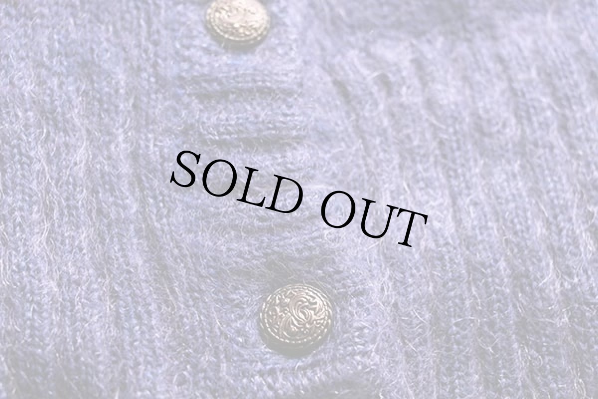 画像6: 90s toplike ロング モヘヤ ニット カーディガン 46 (6)