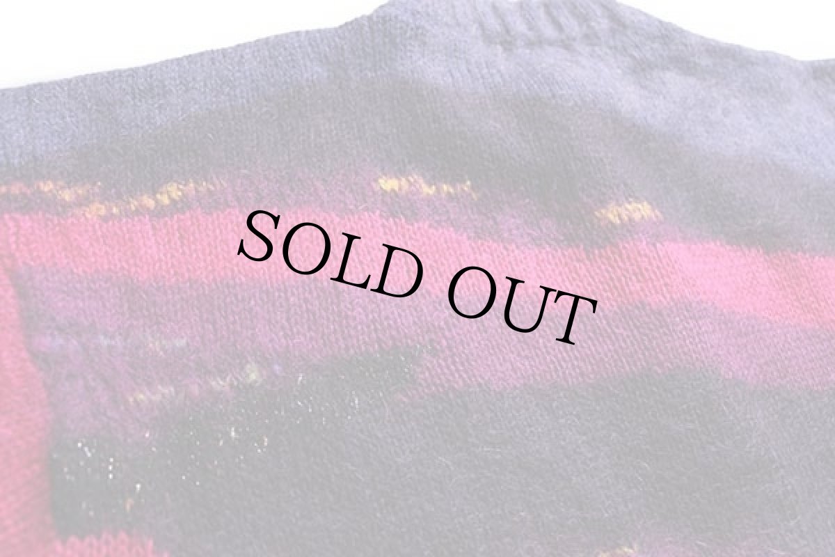 画像5: 90s toplike ロング モヘヤ ニット カーディガン 46 (5)