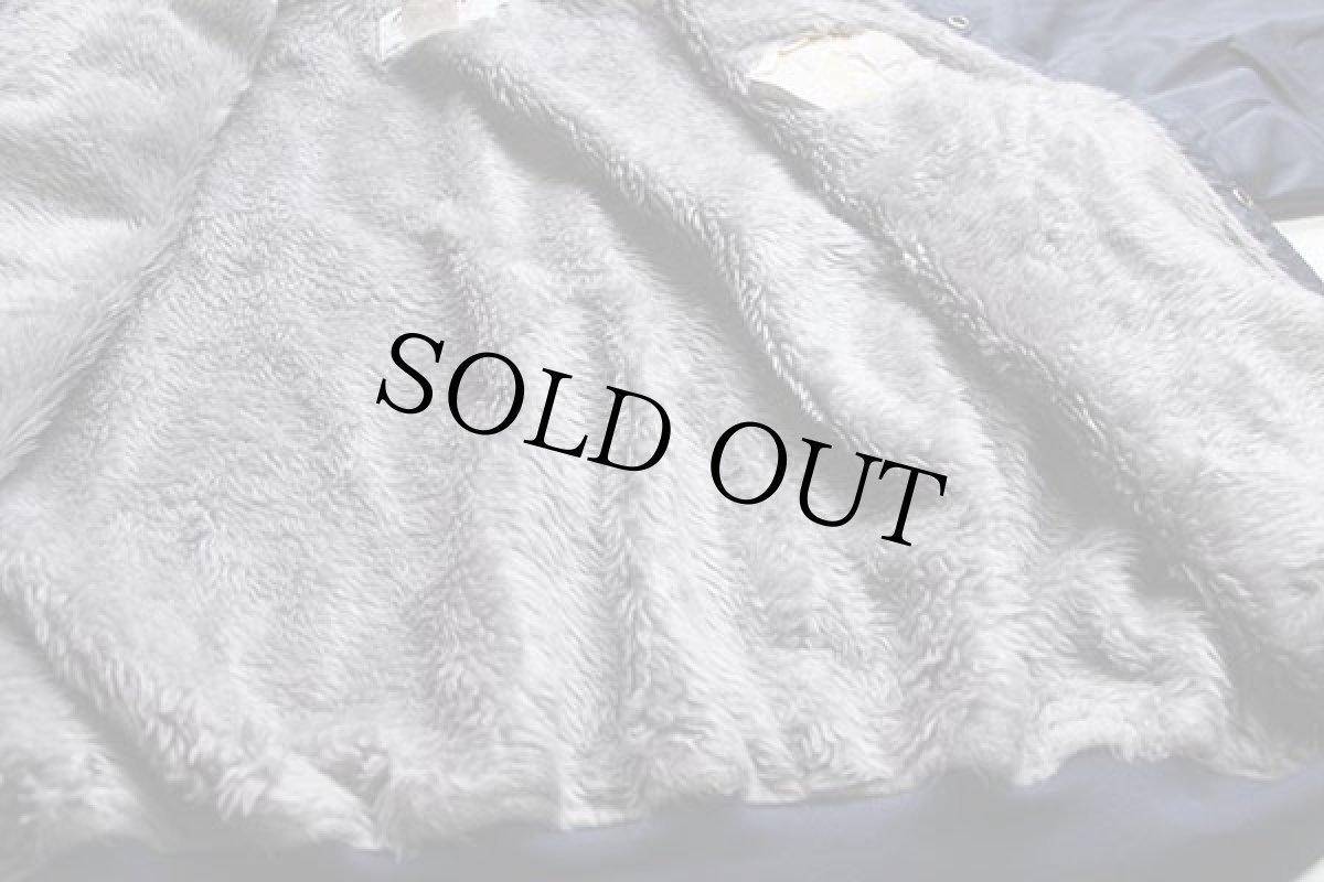 画像7: 90s USA製 ST.BERNARD HIGH SCHOOL 刺繍 ボアライナー ナイロンパーカー 紺 3X (7)