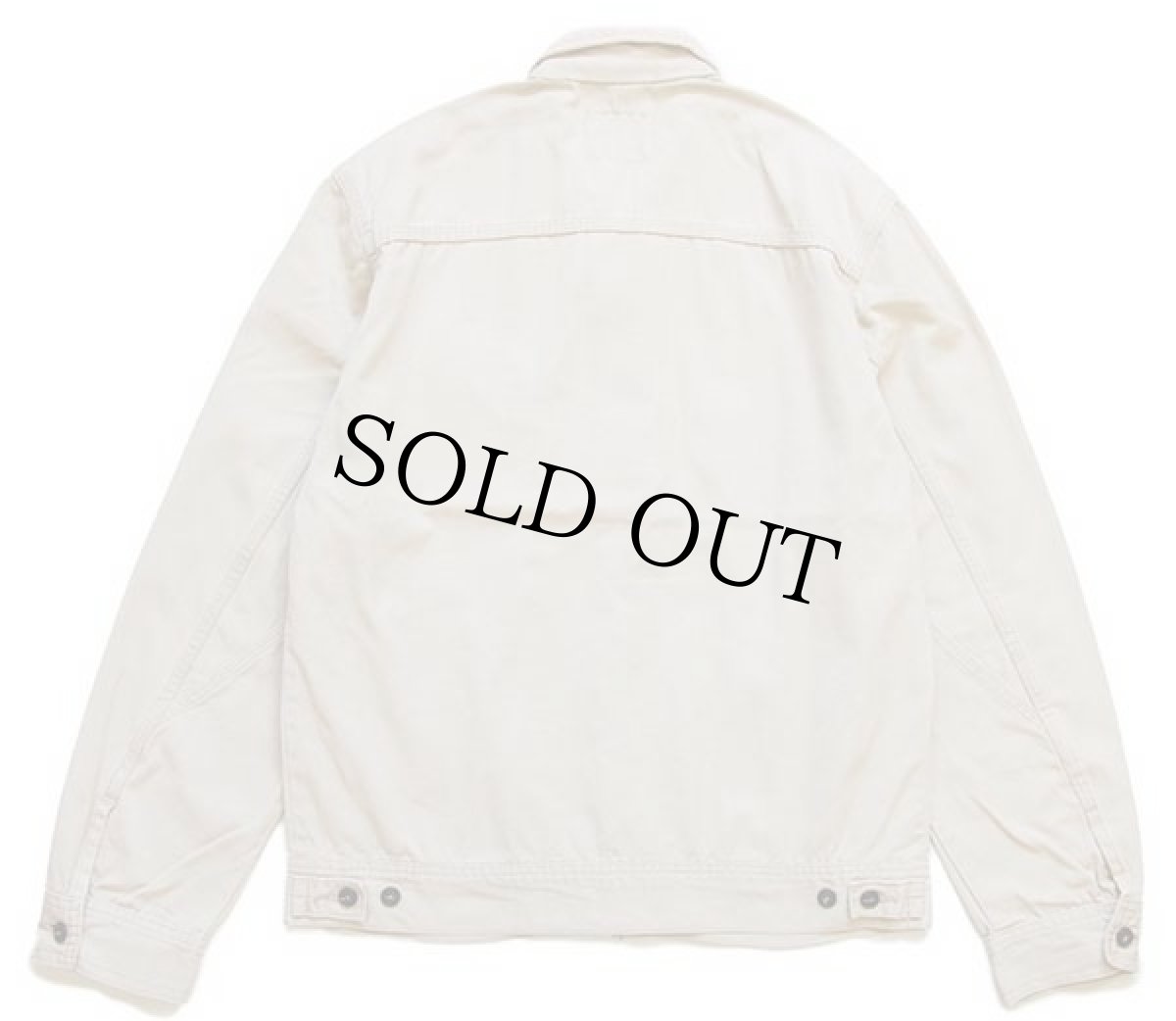 画像2: Leeリー 91-B キャンバス ワークジャケット アイボリー M★ユーロ (2)