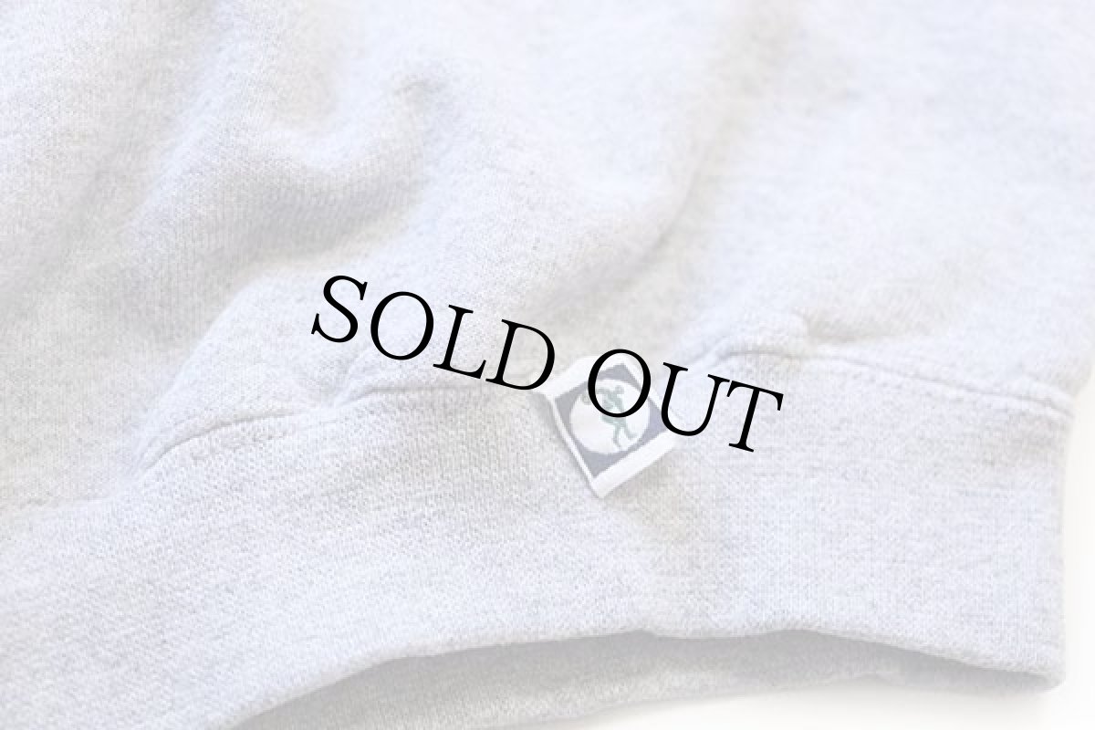 画像5: 90s USA製 DISCUS RED WING HOCKEY 前V スウェット 杢グレー XL (5)