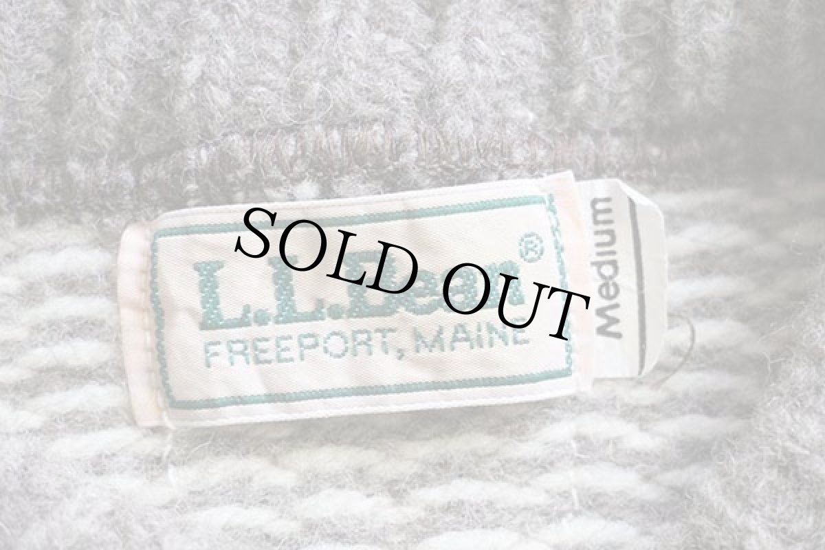 画像4: 80s L.L.Bean ノルディック柄 ウールニット セーター M (4)