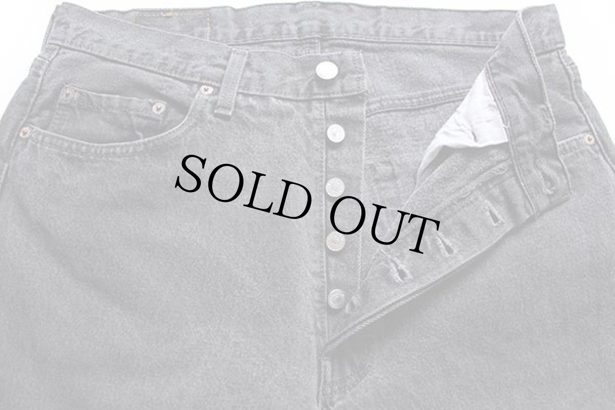 画像4: 80s USA製 Levi'sリーバイス 501 ブラック デニムパンツ w34★07 (4)