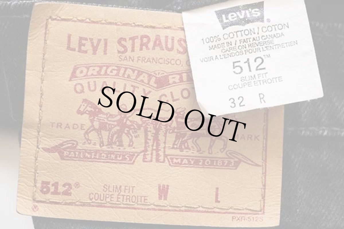 画像6: 90s カナダ製 Levi'sリーバイス 512 ブラック デニムパンツ 32 R★04 ユーロ (6)