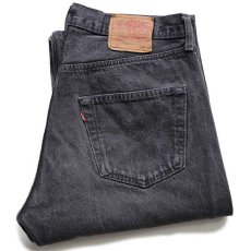 画像1: 80s USA製 Levi'sリーバイス 501 ブラック デニムパンツ w34★07 (1)