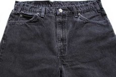 画像4: 90s メキシコ製 Levi'sリーバイス 553 ブラック デニムパンツ w36 L29 (4)