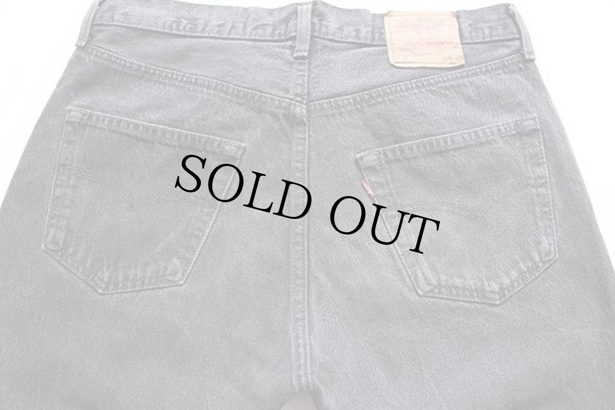 画像5: 80s USA製 Levi'sリーバイス 501 ブラック デニムパンツ w34★07 (5)
