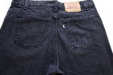 画像5: 90s USA製 Levi'sリーバイス 553 ブラック デニムパンツ w36 L32 (5)