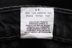 画像7: 90s カナダ製 Levi'sリーバイス 512 ブラック デニムパンツ 32 R★04 ユーロ (7)