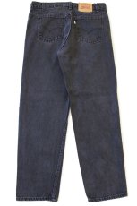 画像3: 90s USA製 Levi'sリーバイス 553 ブラック デニムパンツ w36 L32 (3)