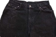 画像4: 90s カナダ製 Levi'sリーバイス 512 ブラック デニムパンツ 32 R★04 ユーロ (4)