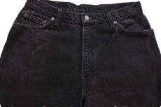 画像4: 90s カナダ製 Levi'sリーバイス 512 ブラック デニムパンツ 32 R★04 ユーロ (4)