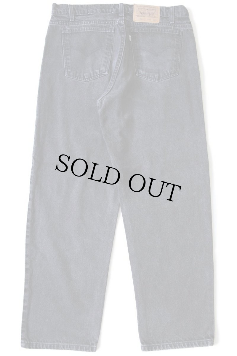 画像3: 90s メキシコ製 Levi'sリーバイス 553 ブラック デニムパンツ w36 L29 (3)