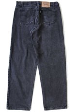 画像3: 90s メキシコ製 Levi'sリーバイス 553 ブラック デニムパンツ w36 L29 (3)