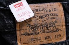 画像6: 90s メキシコ製 Levi'sリーバイス 553 ブラック デニムパンツ w36 L29 (6)