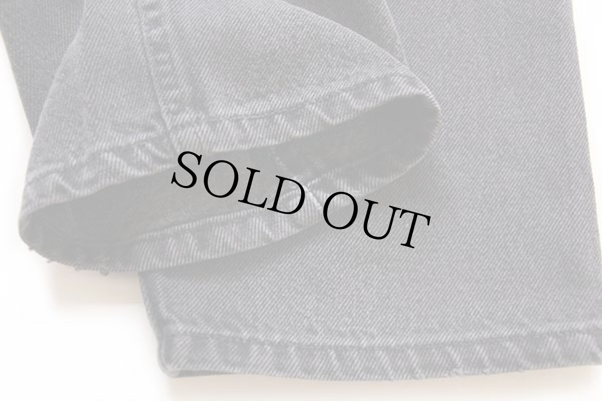 画像7: 90s オーストラリア製 Levi'sリーバイス 504 ブラック デニムパンツ w34 L32 (7)