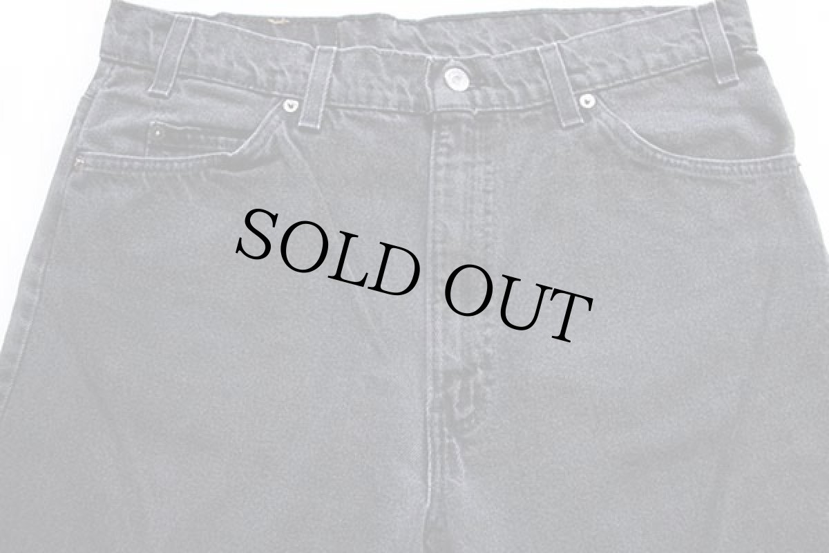 画像4: 90s USA製 Levi'sリーバイス 553 ブラック デニムパンツ w36 L32 (4)