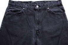 画像4: 90s USA製 Levi'sリーバイス 553 ブラック デニムパンツ w36 L32 (4)