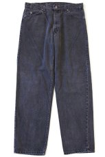 画像2: 90s USA製 Levi'sリーバイス 553 ブラック デニムパンツ w36 L32 (2)