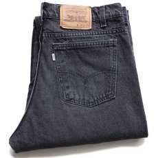 画像1: 90s USA製 Levi'sリーバイス 553 ブラック デニムパンツ w36 L32 (1)