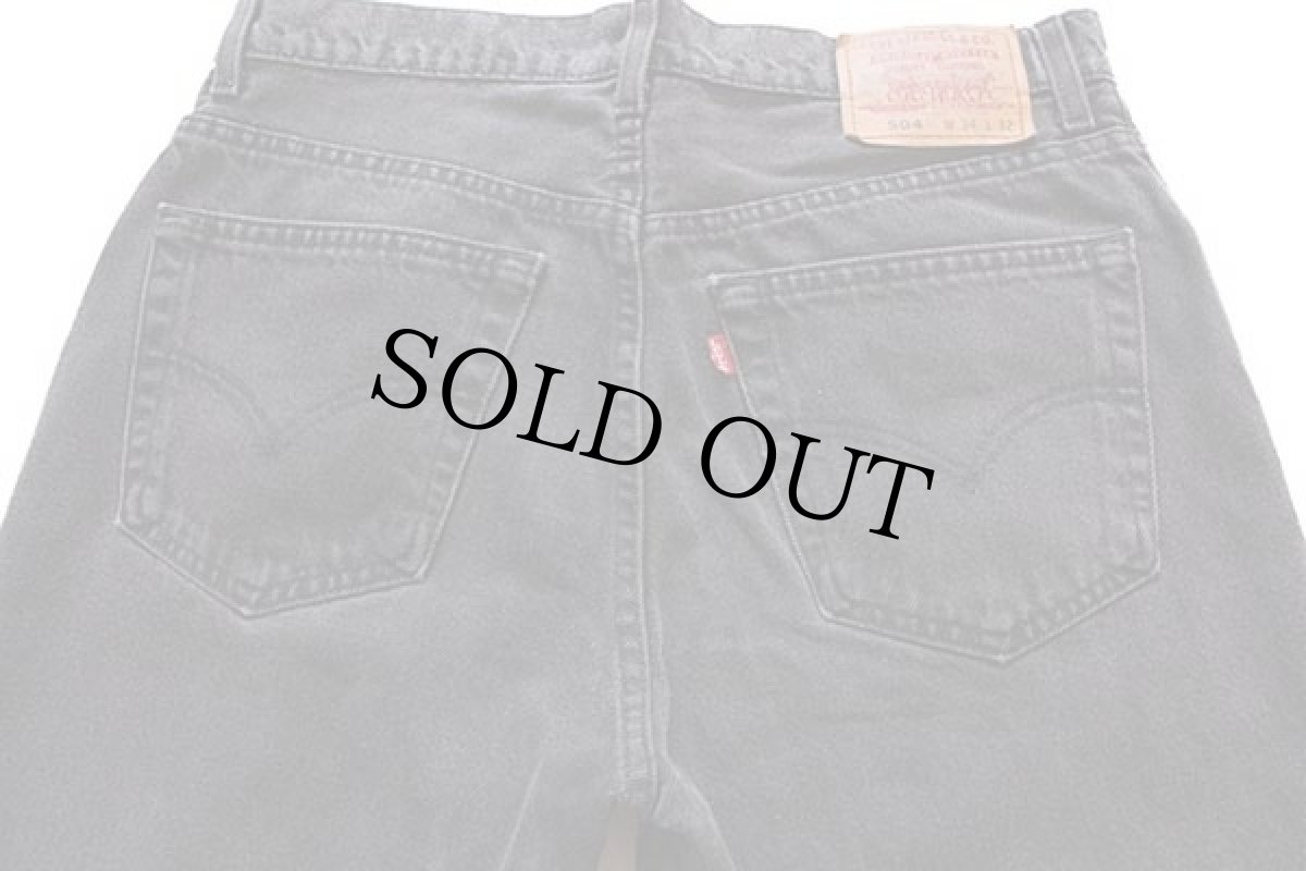画像5: 90s オーストラリア製 Levi'sリーバイス 504 ブラック デニムパンツ w34 L32 (5)