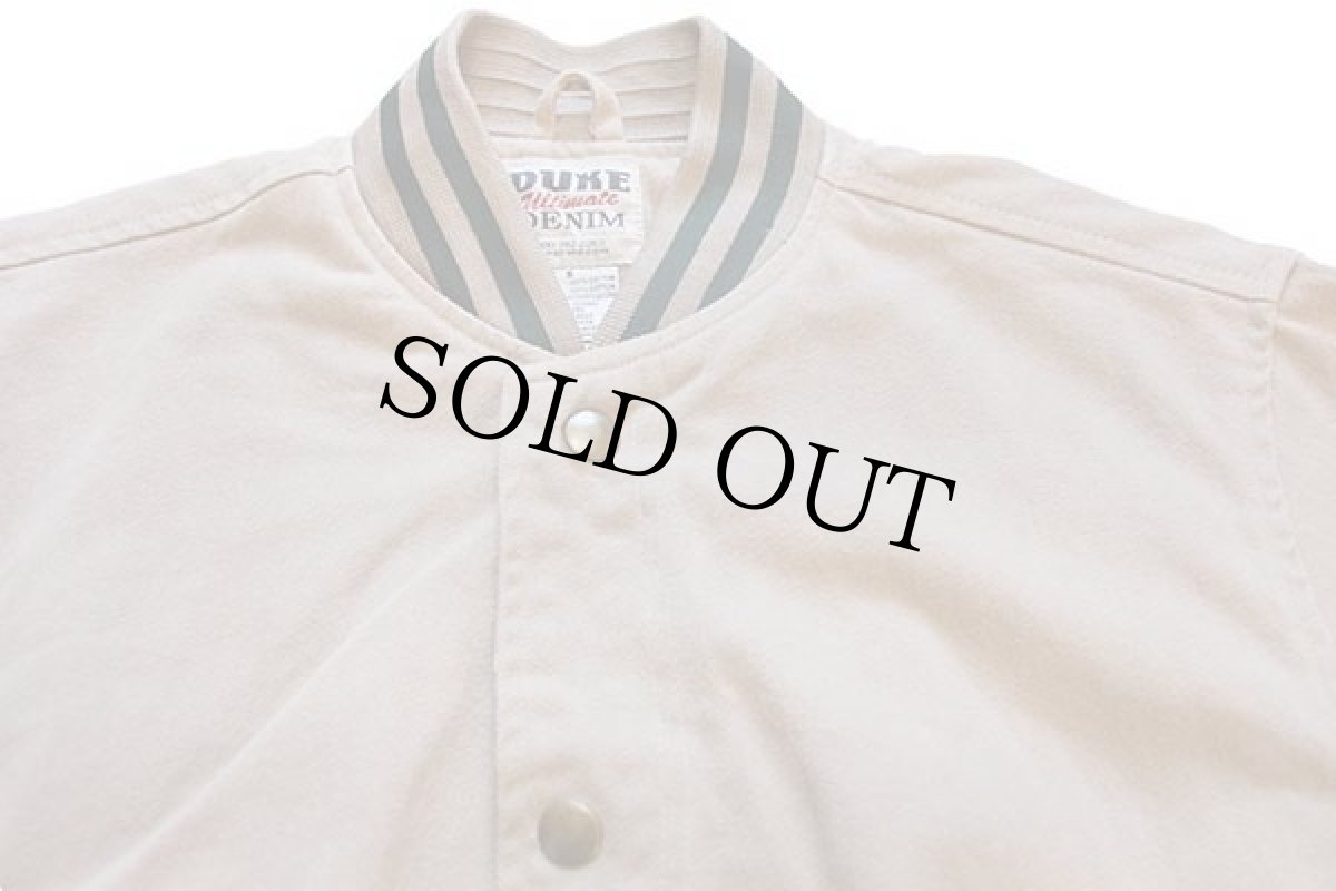 画像3: DUKE Ultimate DENIM 無地 カラーデニム スタジャン ベージュ S (3)
