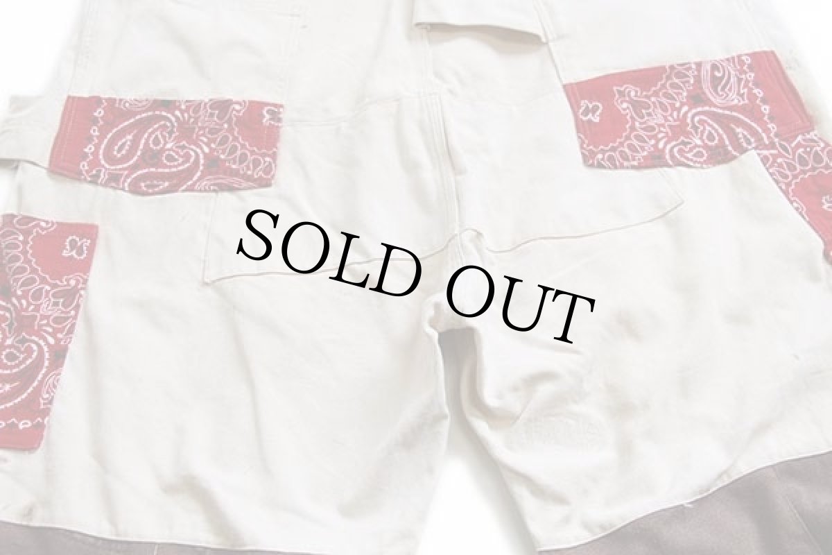 画像7: 80s OSHKOSH B'GOSH エプロン付き ダック地 ダブルニー オーバーオール カスタム (7)