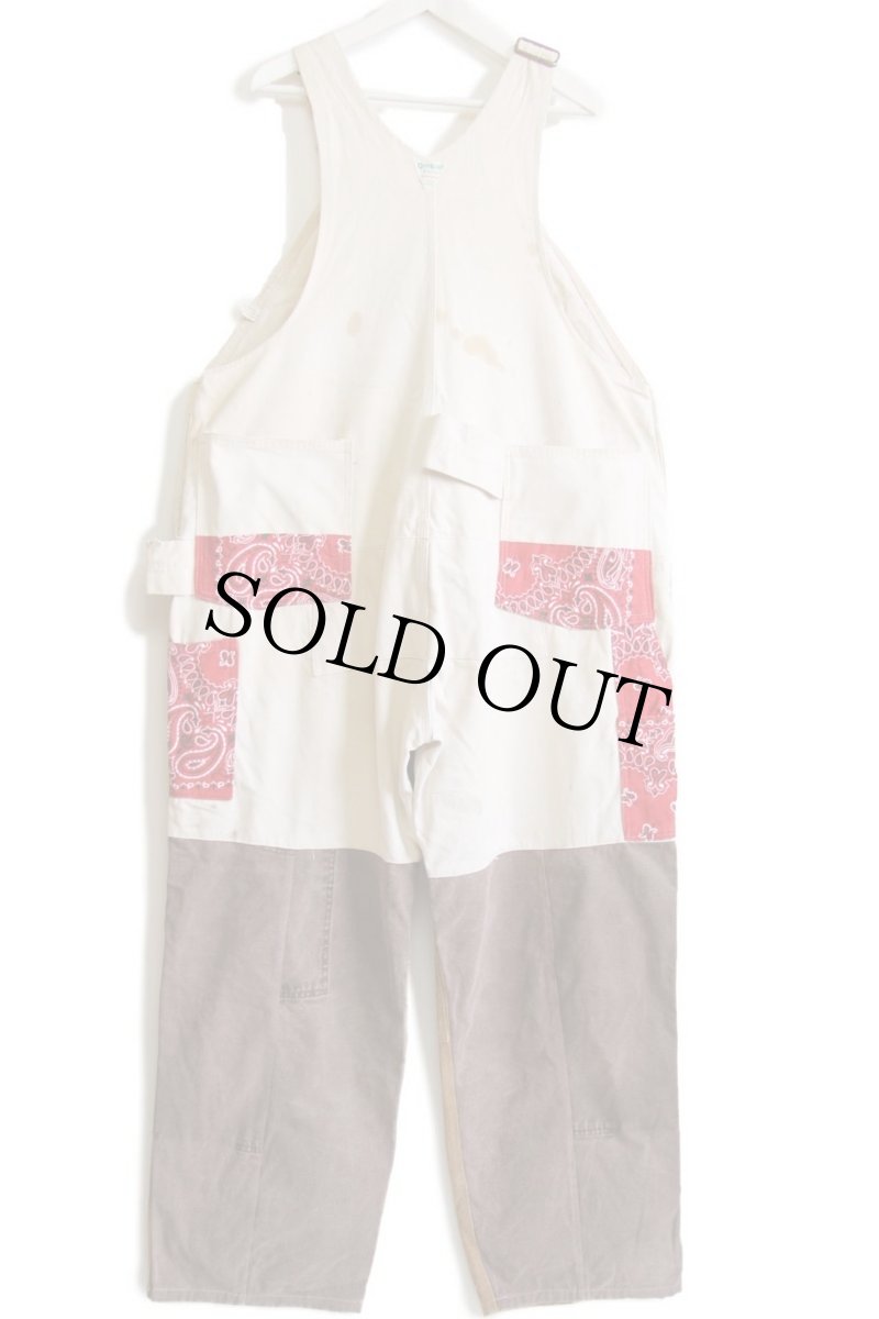 画像3: 80s OSHKOSH B'GOSH エプロン付き ダック地 ダブルニー オーバーオール カスタム (3)