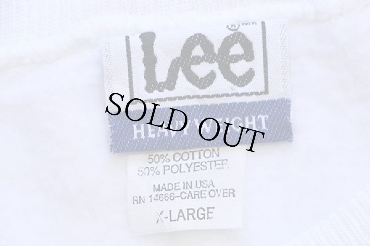 画像5: 90s USA製 Leeリー NOTRE DAME ORANGE BOWL アメフト 発泡プリント スウェット 白 XL (5)