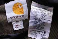 画像4: メキシコ製 carharttカーハート パッチ付き ツートン 切り替え キルティングライナー コットン アクティブジャケット パーカー 2XL (4)