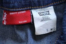 画像5: 00s Levi'sリーバイス マキシ丈 ストレッチ デニム ワンピース S MIS (5)