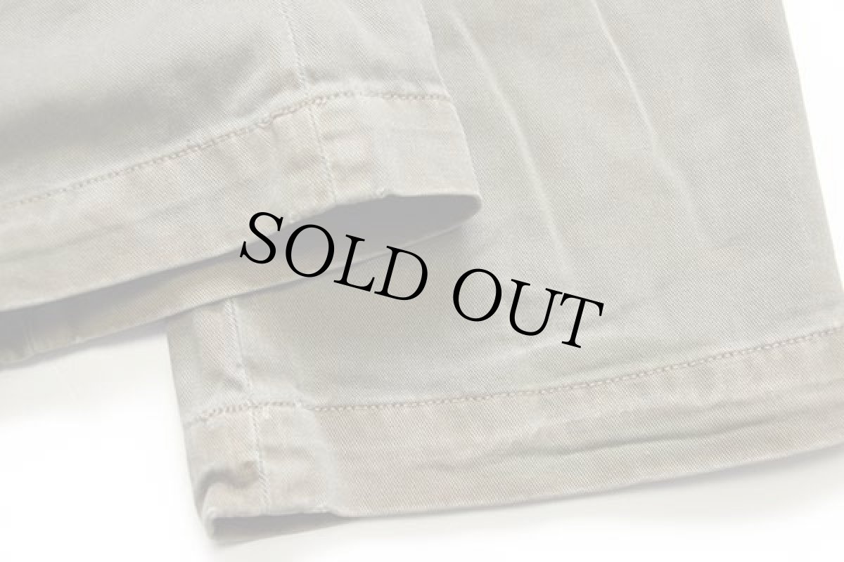 画像9: 00s ポロ ラルフローレン SLIM GI FIT ビンテージ加工 コットン チノパン オリーブドラブ w33 L30 (9)