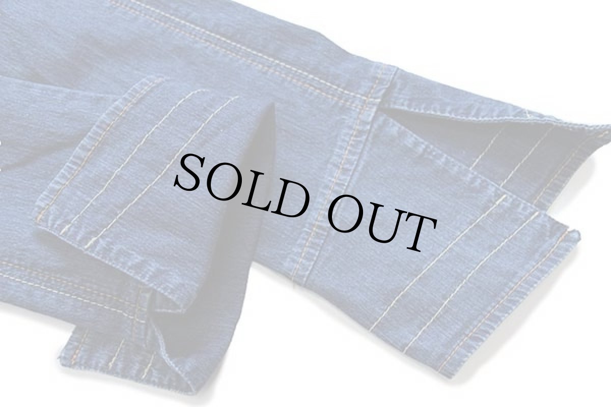 画像7: 00s Levi'sリーバイス マキシ丈 ストレッチ デニム ワンピース S MIS (7)