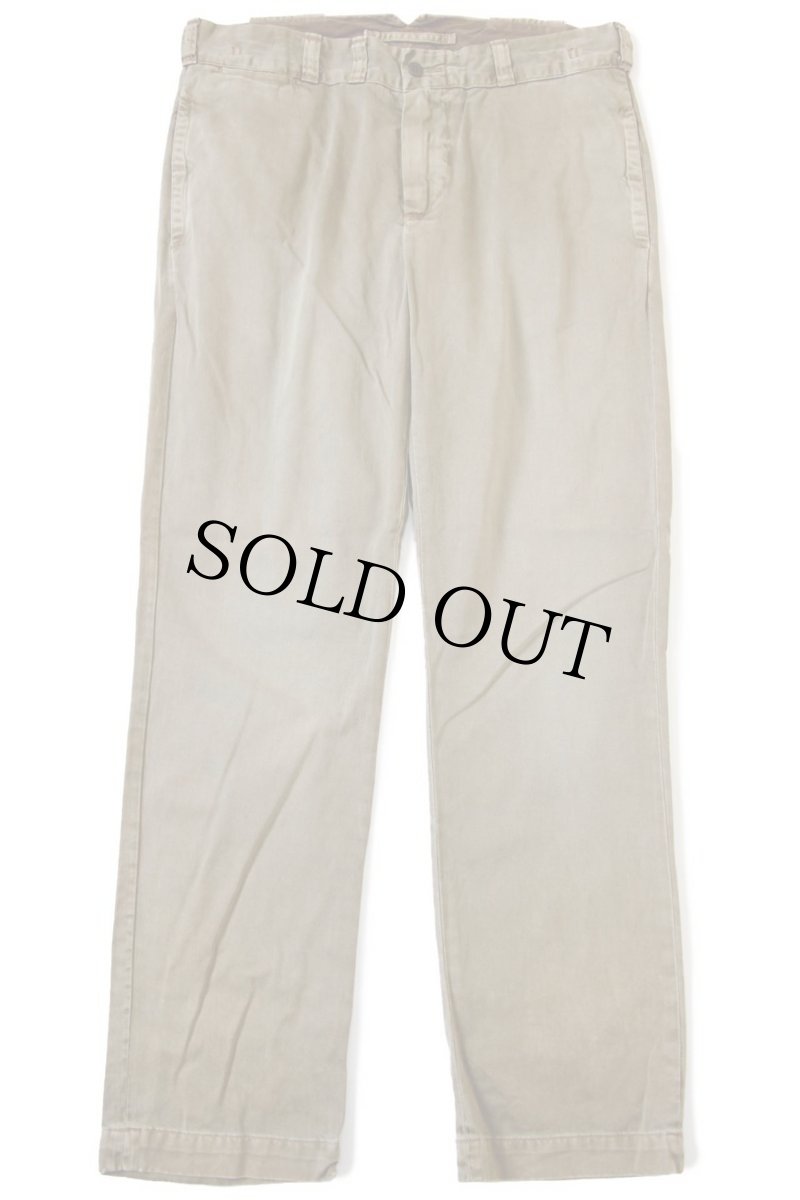 画像2: 00s ポロ ラルフローレン SLIM GI FIT ビンテージ加工 コットン チノパン オリーブドラブ w33 L30 (2)