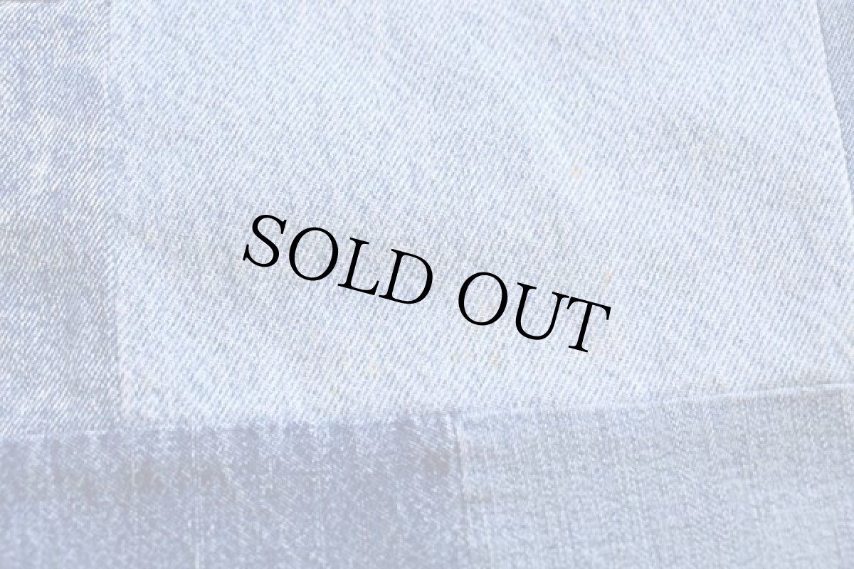 画像7: ハンドメイド デニム パッチワーク キルトラグ (7)