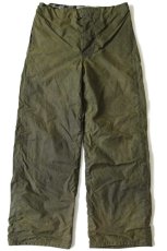 画像2: 90s 英国製 Barbourバブアー LINED TROUSERS オイルド オーバーパンツ オリーブ S (2)