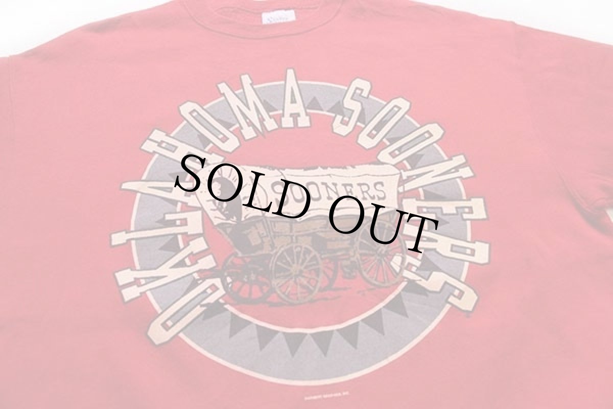 画像3: 90s USA製 OKLAHOMA SOONERS スウェット 赤 XL (3)