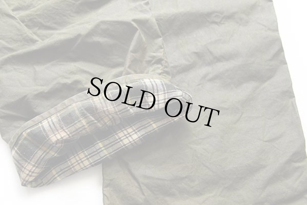 画像7: 90s 英国製 Barbourバブアー LINED TROUSERS オイルド オーバーパンツ オリーブ S (7)