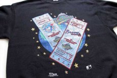 画像3: 90s SALEM MLB 1992 World Series BLUE JAYS×Braves スウェット 黒 L (3)