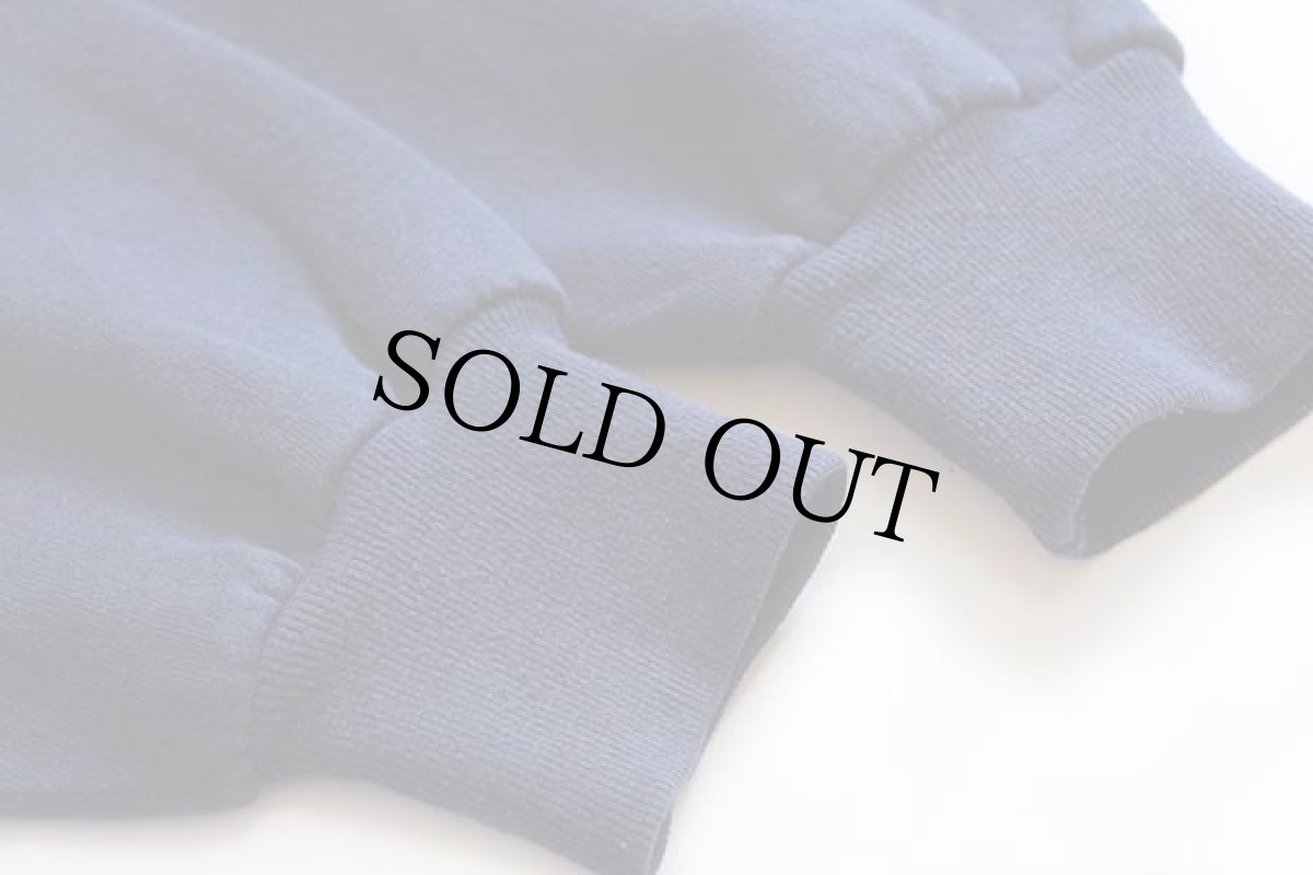 画像6: 90s USA製 RUSSELLラッセル GEORGIA TECH YELLOW JACKETS パッチ&刺繍 コットン スウェット 紺 L (6)