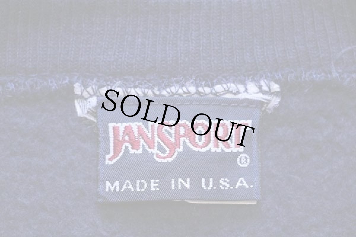 画像4: 90s USA製 JANSPORTジャンスポーツ STEAMBOAT アップリケ リバースウィーブ スウェット 紺 L (4)