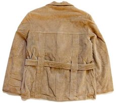 画像2: 70s Woolrichウールリッチ 太畝コーデュロイ ノーフォークジャケット 茶 44 (2)