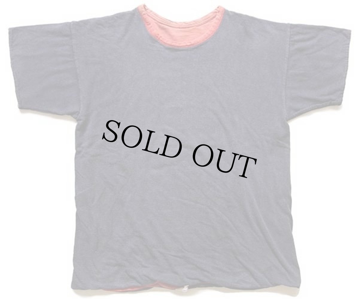 画像3: 60s CHAMPIONチャンピオン プロダクツ HINSDALE PHYS.ED. コットン リバーシブルTシャツ 赤×紺 フェード M (3)