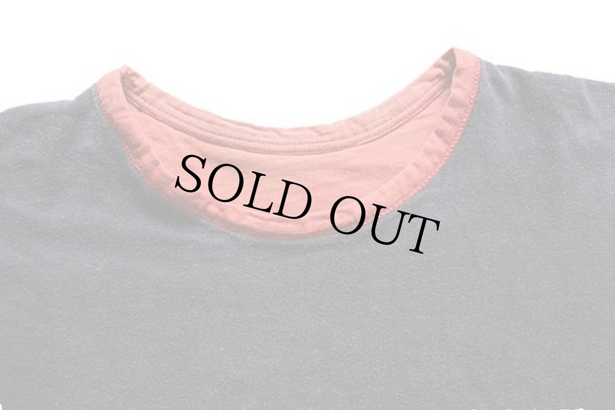 画像7: 60s CHAMPIONチャンピオン プロダクツ HINSDALE PHYS.ED. コットン リバーシブルTシャツ 赤×紺 フェード M (7)