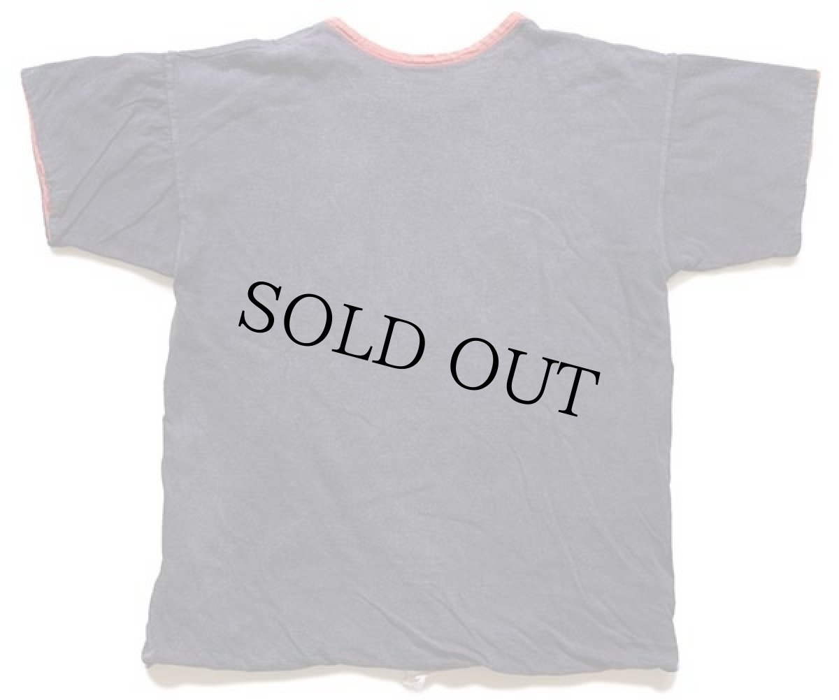 画像4: 60s CHAMPIONチャンピオン プロダクツ HINSDALE PHYS.ED. コットン リバーシブルTシャツ 赤×紺 フェード M (4)