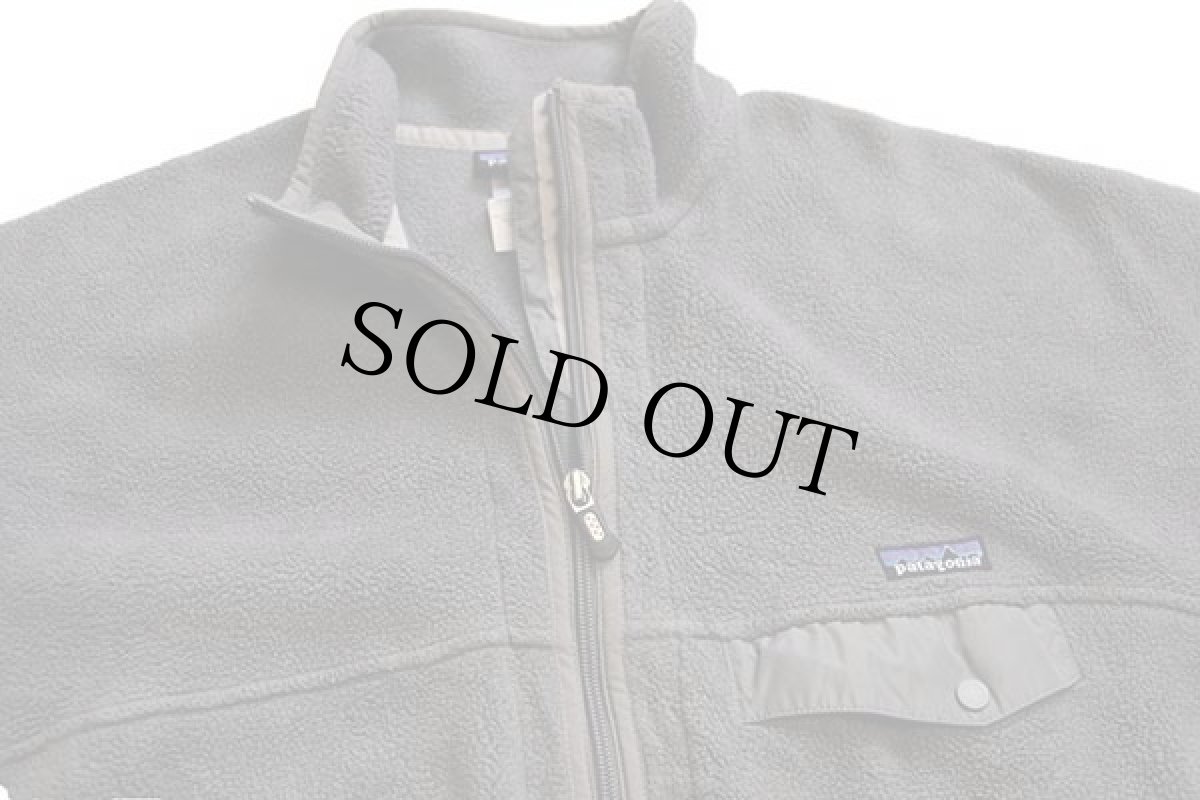 画像3: patagoniaパタゴニア フルジップ スナップT シンチラ フリースジャケット GRV L (3)