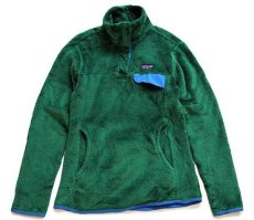 画像1: patagoniaパタゴニア RE-TOOLリツール POLARTEC フリース スナップT 緑 W-M (1)