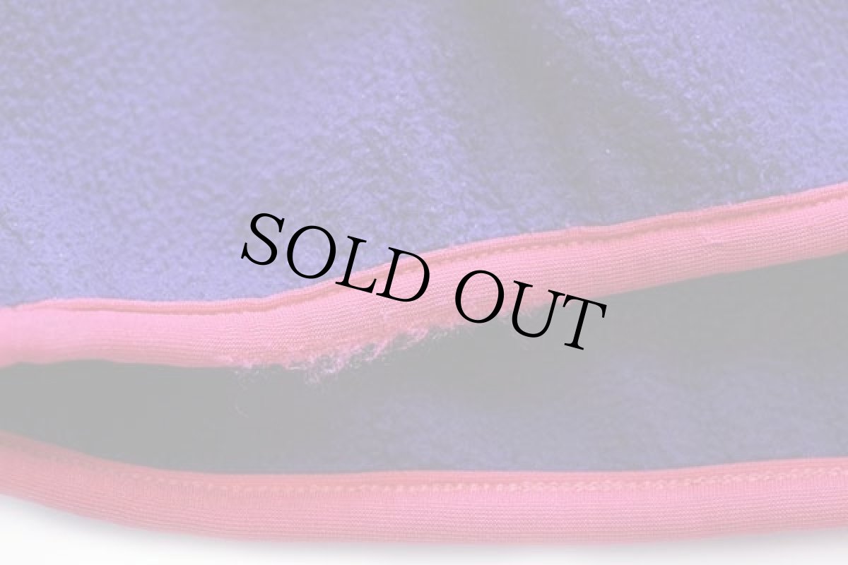 画像5: 90s USA製 patagoniaパタゴニア フリース スナップT エッグプラント M (5)