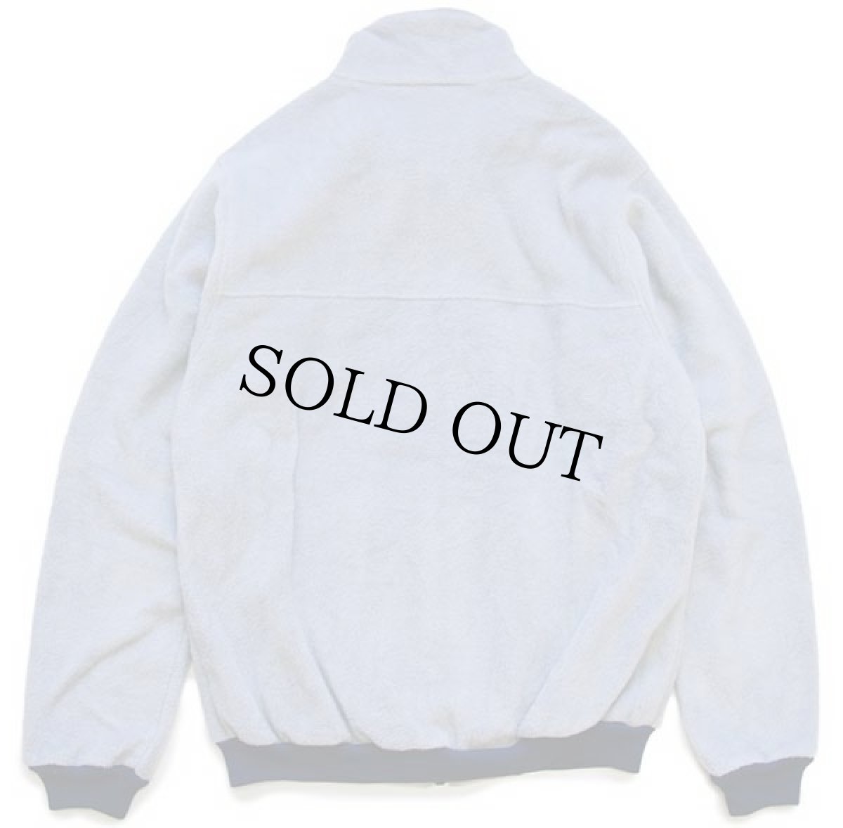 画像2: 80s USA製 patagoniaパタゴニア フルジップ フリースジャケット ライトグレー×紺 M (2)